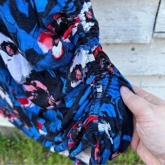 Lane Bryant Floral Tank Maxi Dress Size 18/20 Blue Resort Wear good condition - Picture 3 of 5